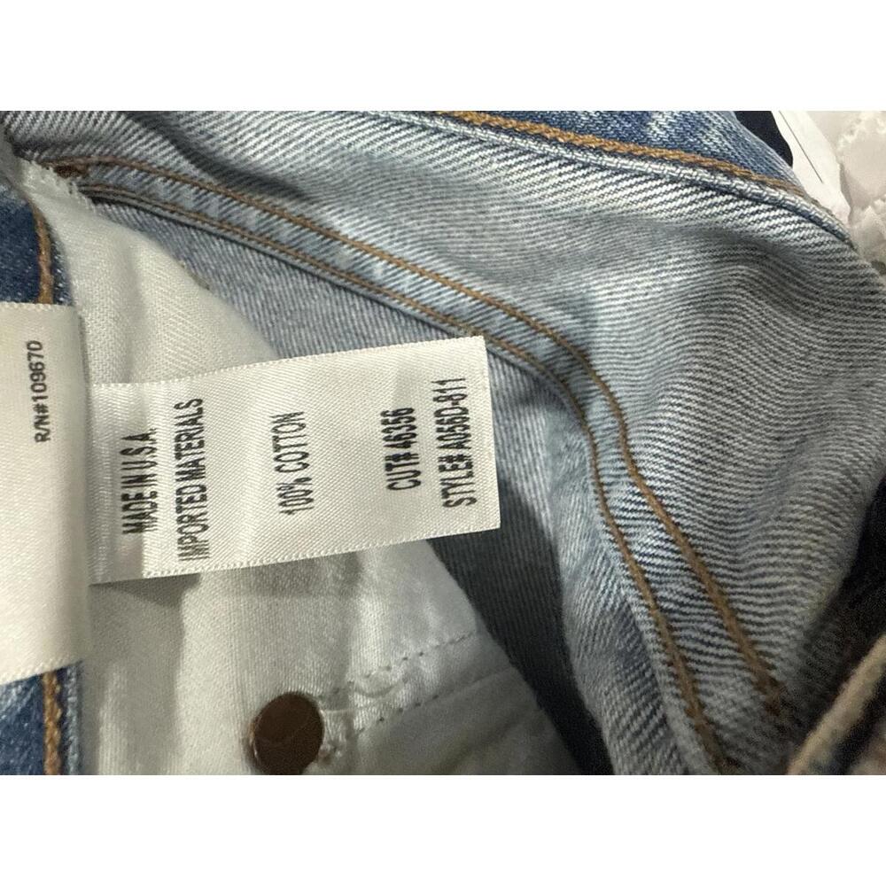 AGOLDE Riley High Rise Straight Crop Denim Jeans, Size 28 - Picture 6 of 6